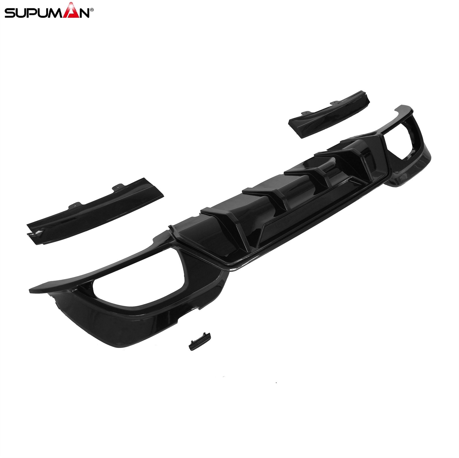 bmw 3 series g20 rear bumper diffuser without led light 2018+ - Image 6