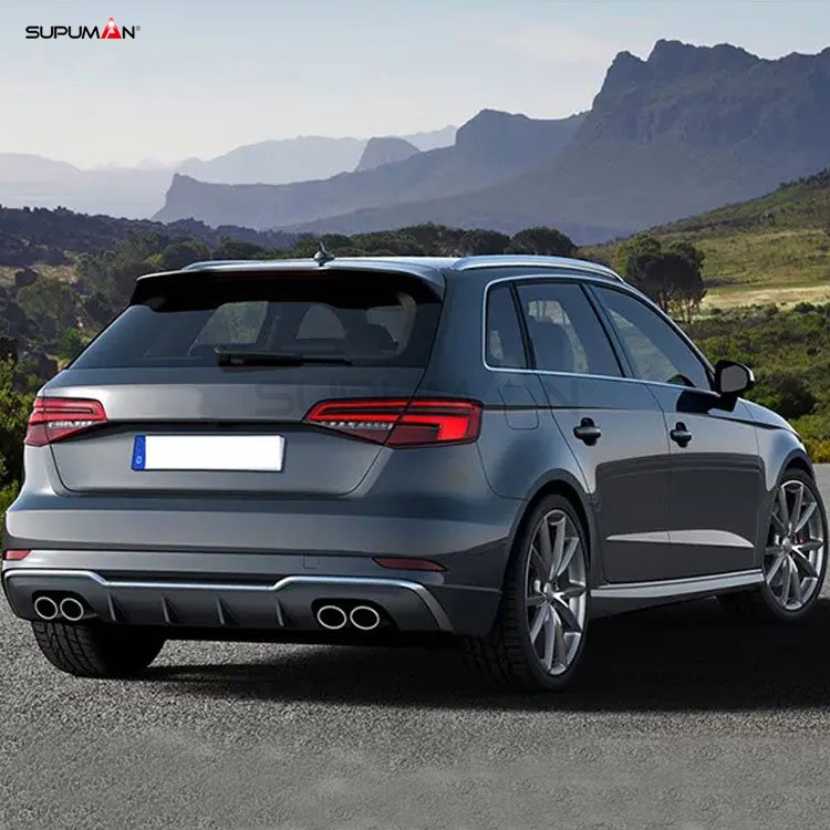 audi a3 s3 style Hatchback regular model rear exhaust pipe 2013-2020 - Image 4