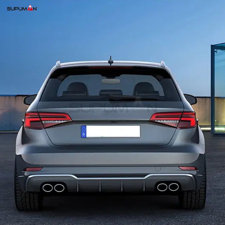 audi a3 s3 style Hatchback regular model rear exhaust pipe 2013-2020 - Image 3