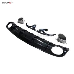 audi a6 rs6 rear diffuser 2016-2018