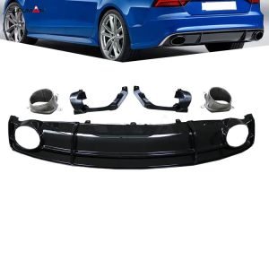 audi a7 rs7 style rear diffuser 2016-2018