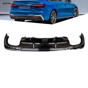 Audi A4 S4 S Line Glossy Black Rear diffuser 2020-2022