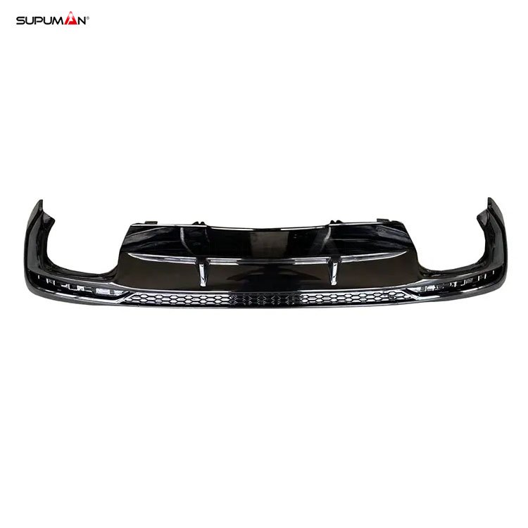 Audi A4 S4 S Line Glossy Black Rear diffuser 2020-2022 - Image 3