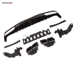 Mercedes Benz c class w205 coupe AMG 2 door rear bumper diffuser 2015-2019