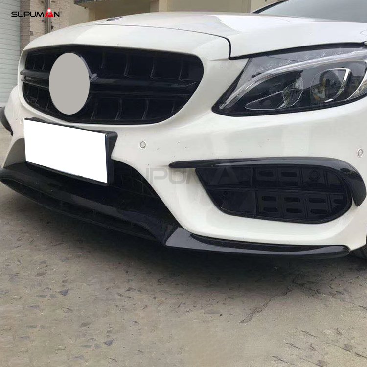 Mercedes Benz c class w205 AMG front bumper lip 2015+ - Image 2