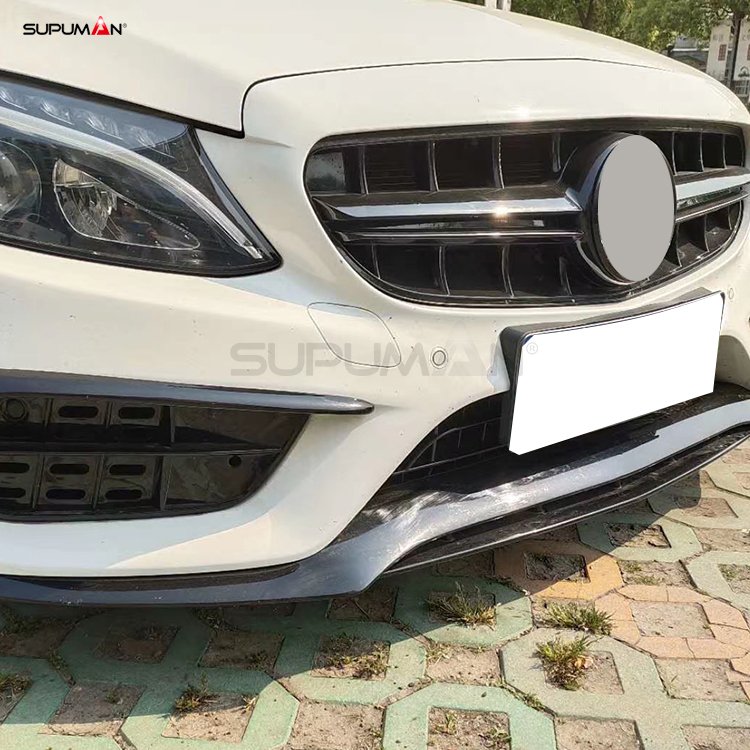 Mercedes Benz c class w205 AMG front bumper lip 2015+ - Image 3