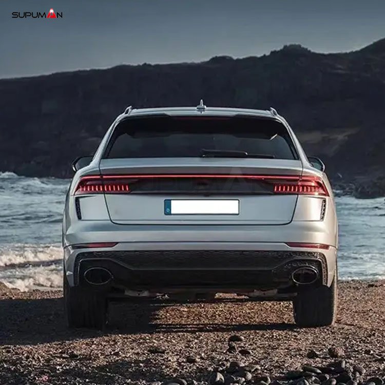 audi a8 gloss black rear roof wing spoiler 2019-2022 - Image 2