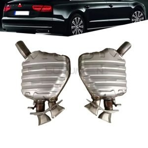 audi a8 w12 stainless steel exhaust 2011-2014