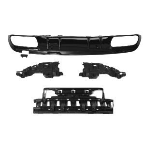 Mercedes Benz c class w205 c63s rear bumper diffuser kit 2015+