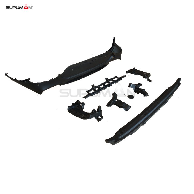 Mercedes Benz GLC coupe AMG style rear bumper diffuser - Image 4