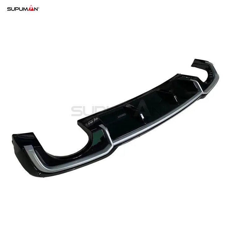 audi a3 s series rs3 style rear diffuser 2017-2020 - Image 5