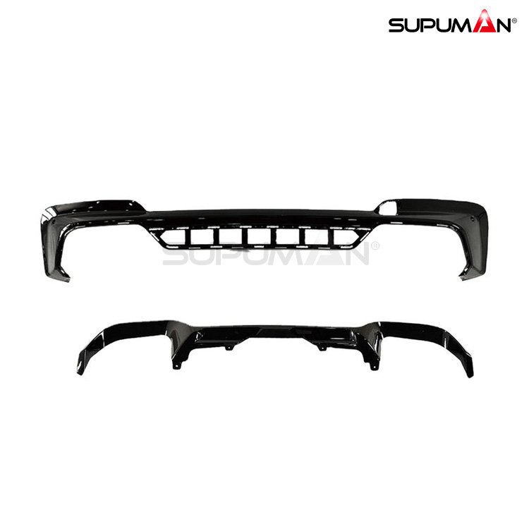 bmw x3 g01 g02 g08 x3m style gloss black rear diffuser 2017-2024 - Image 5