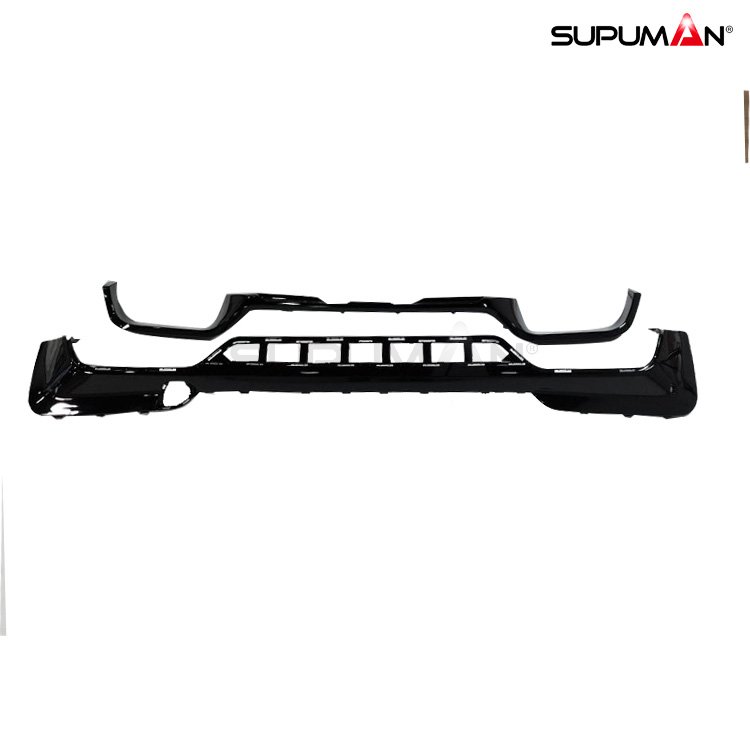 bmw x3 g01 g02 g08 x3m style gloss black rear diffuser 2017-2024 - Image 4