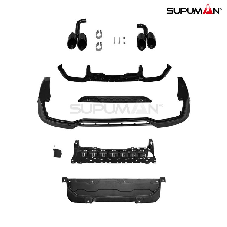 bmw x4 g02 x4m style rear diffuser body kit 2018+ - Image 2
