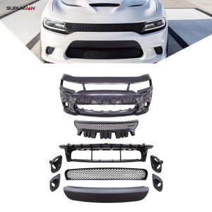 dodge charger srt front bumper kit with fog light hole 2015+