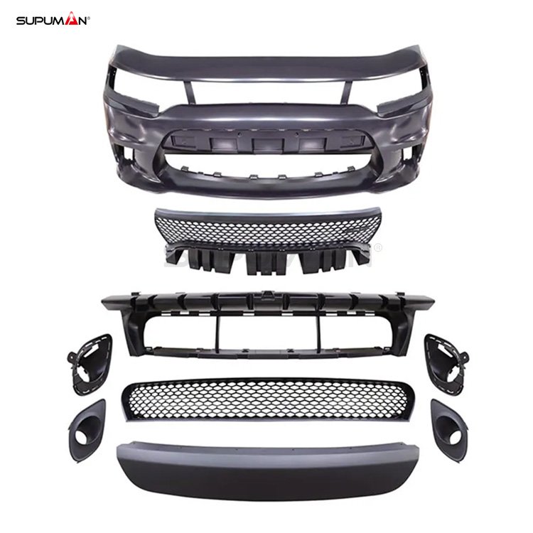 dodge charger srt front bumper kit with fog light hole 2015+ - Image 2