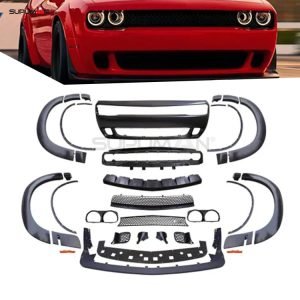 dodge challenger front bumper kit with fender flare demon style 2008-2014