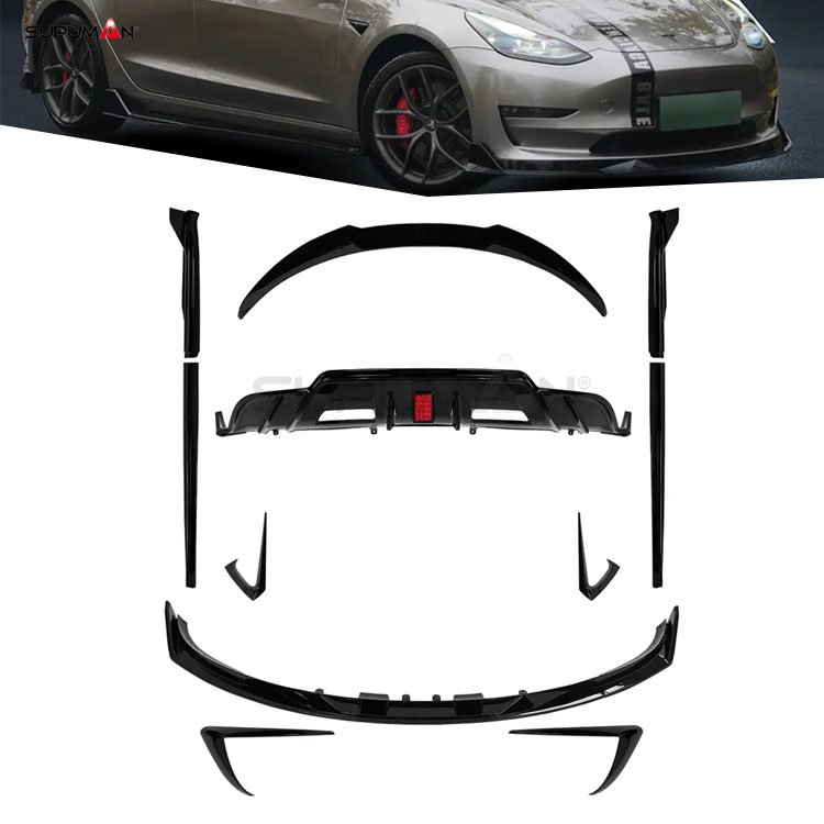 tesla model 3 rear diffuser turbine type 2018-2023