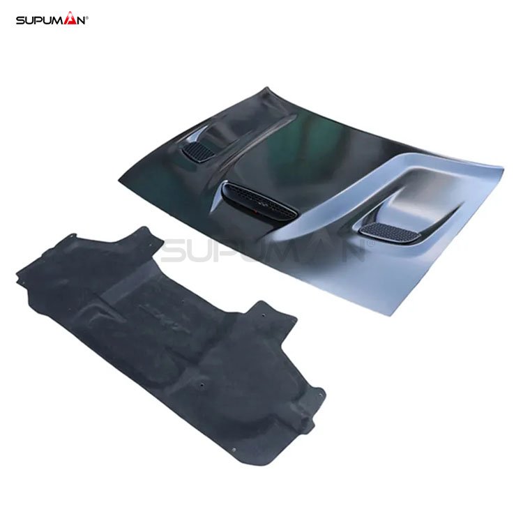 dodge challenger front engine hood hellcat style 2015-2021 - Image 2
