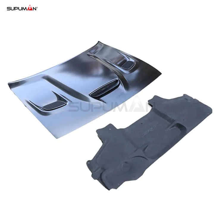 dodge challenger front engine hood hellcat style 2015-2021 - Image 6