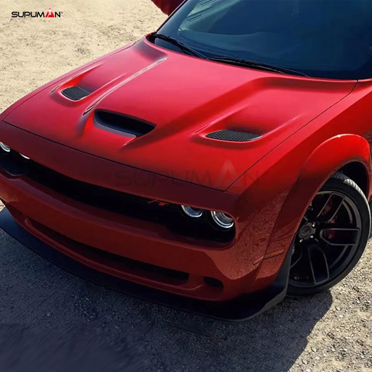 dodge challenger front engine hood hellcat style 2015-2021 - Image 5
