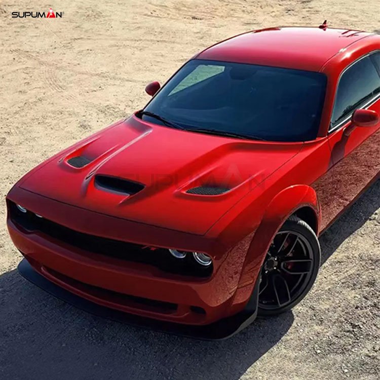 dodge challenger front engine hood hellcat style 2015-2021 - Image 3